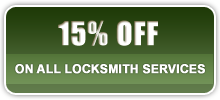 15% of on all locksmith services